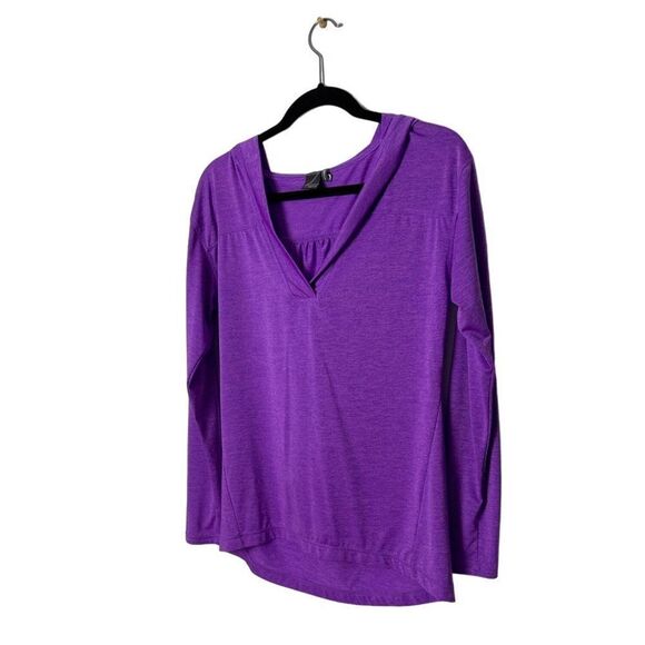 Z by Zella V-neck Hoodie Workout Shirt Size Medium - Picture 3 of 6
